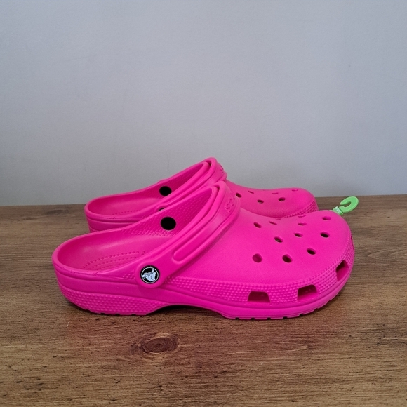 New! Crocs Classic Clogs Pink Crush Colour Size 10 Womens 8 Mens EU 41/42 Unisex - Picture 2 of 13
